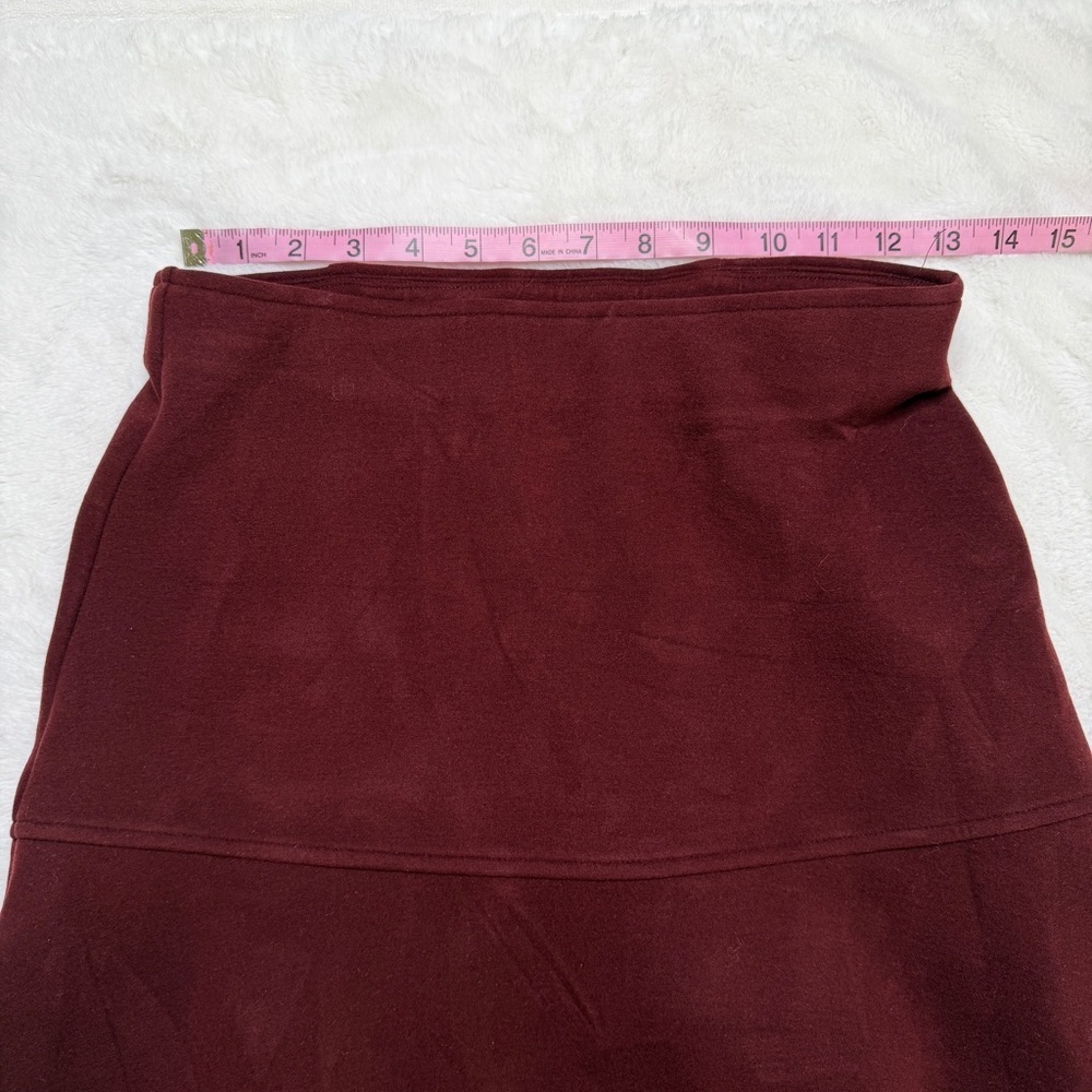 OGL FuzzLuxe Flared Maxi Skirt Ruby Red Size S - Picture 3 of 5